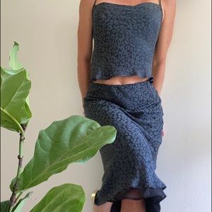 Banana Republic slip skirt with cami top